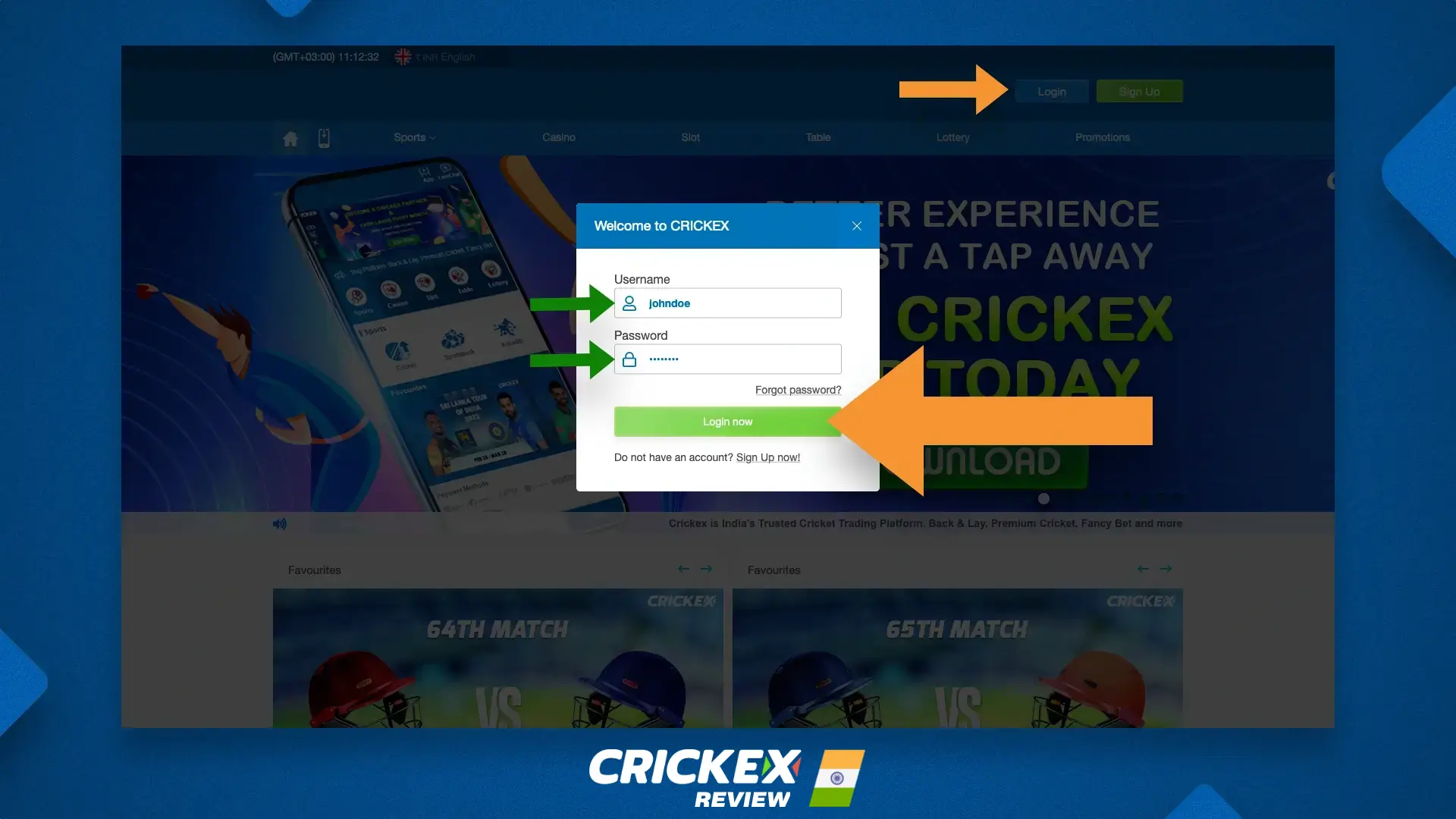 অফিসিয়াল ওয়েবসাইটে Crickex গ্রাহক অনুমোদন ফর্ম